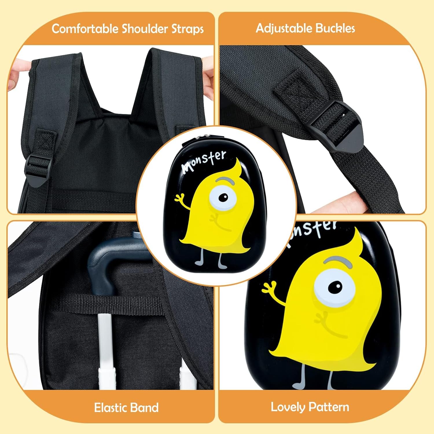 KOTEK Kids Carry On Luggage Set, 16