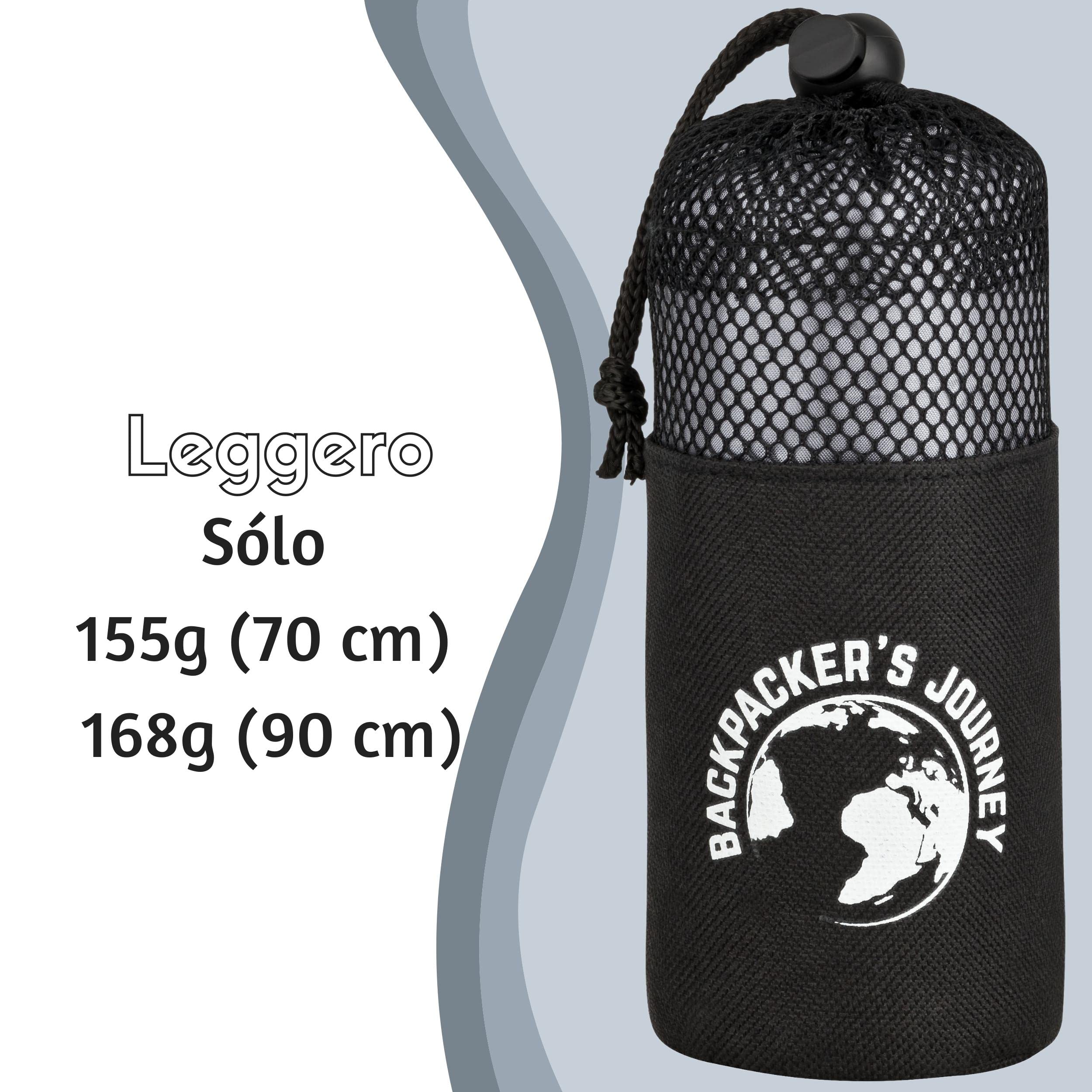 Backpacker's Journey Sacco Lenzuolo, Sacco a pelo da viaggio ultra-piccolo e ultraleggero (155g), sacco a pelo da capanna leggero, sottile. ideale per backpacking, ostelli e cabine