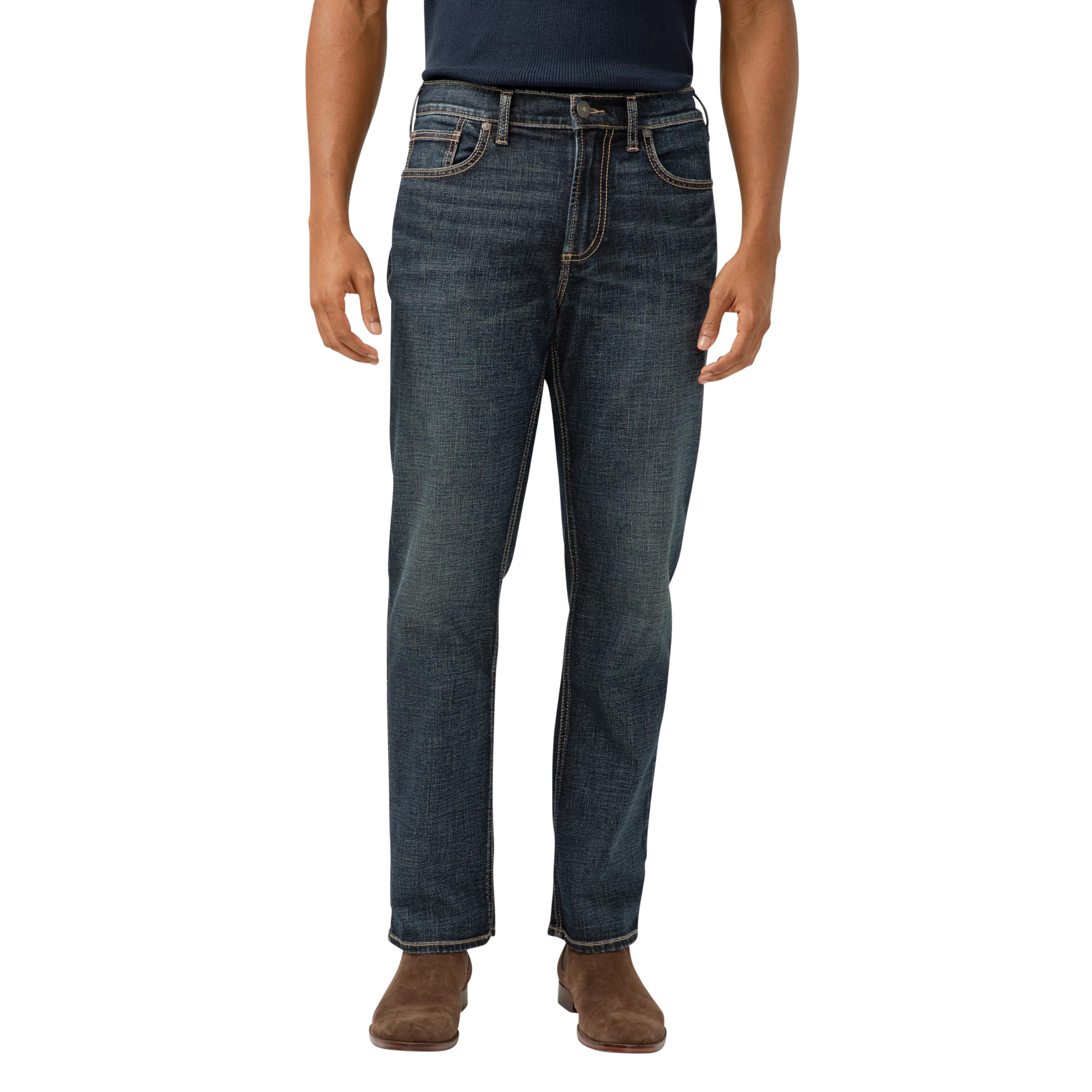 Silver Jeans Co. Mens Grayson Classic Fit Straight Leg Jeans - Legacy
