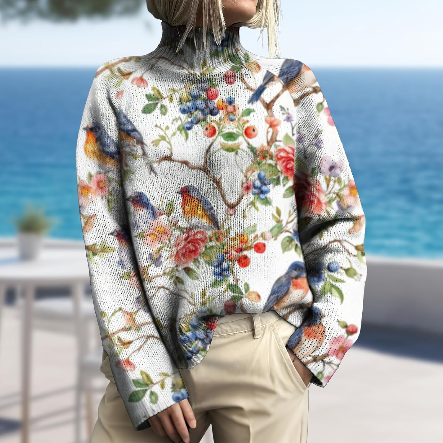 Turtleneck Sweater Women Casual Long-Sleeved Chunky Pullover Sweater Fashion Outfits Fall Winter Clothes 2025 - Image 2