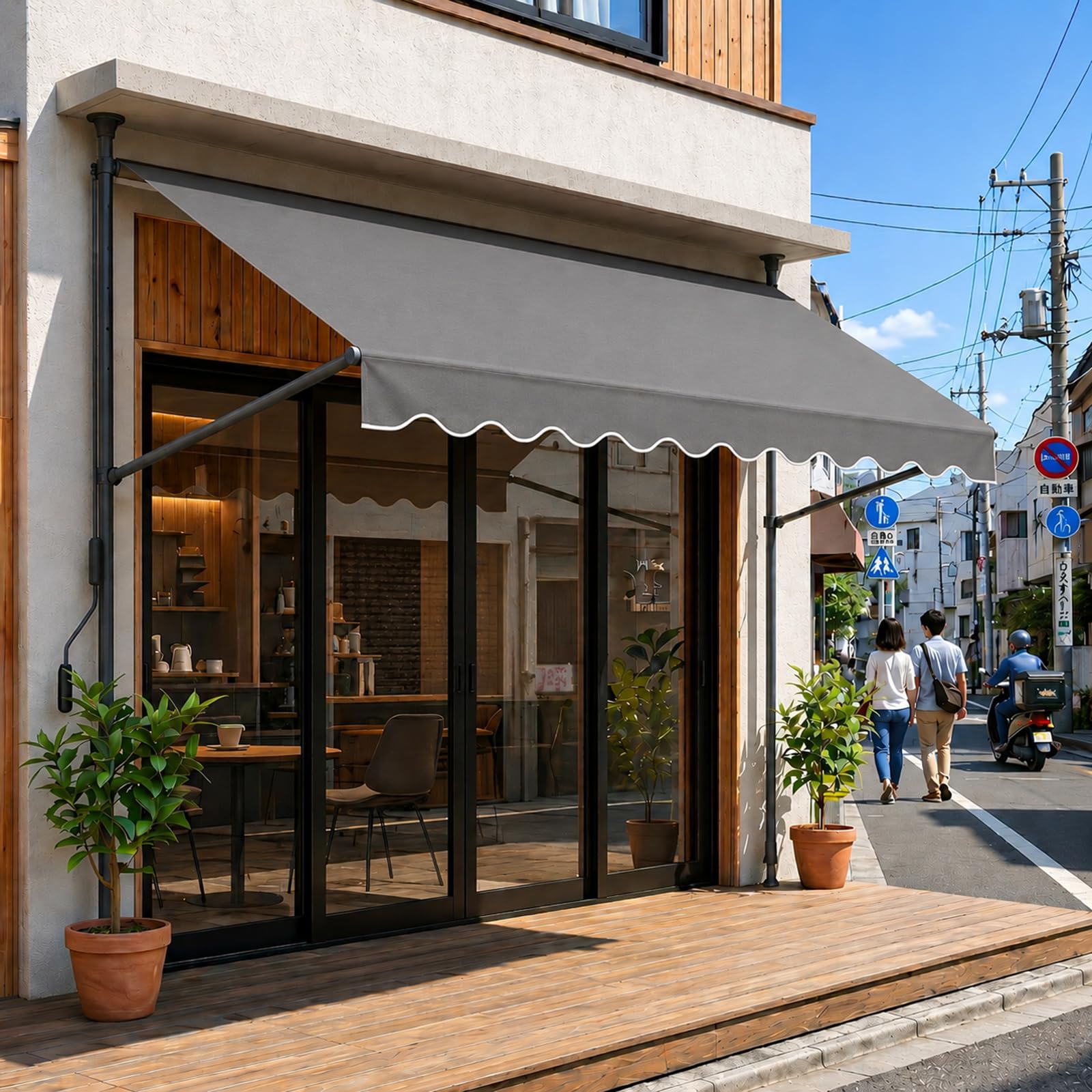 Amazon.co.jp: 【HOVIRA】オーニングテント日除け シェード 巻き取り式