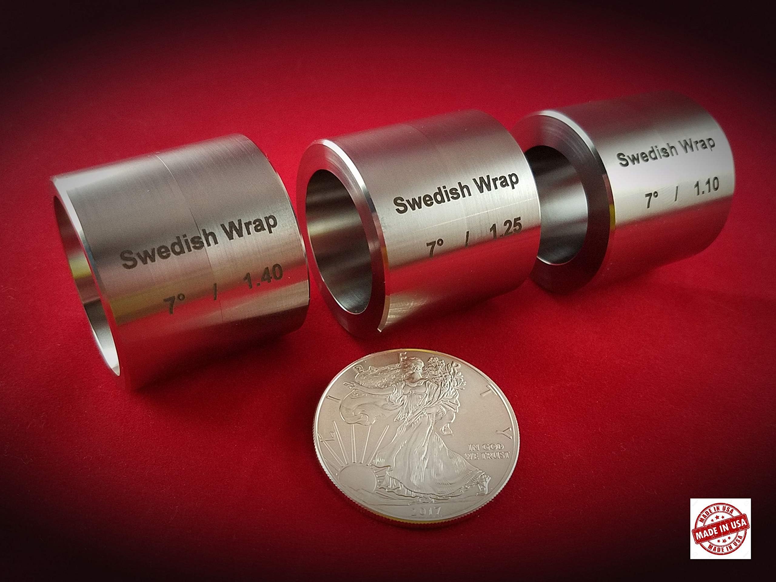 Swedish Wrap Die Set (3 pcs.) Professionally Made to Last, Coin Ring Tools