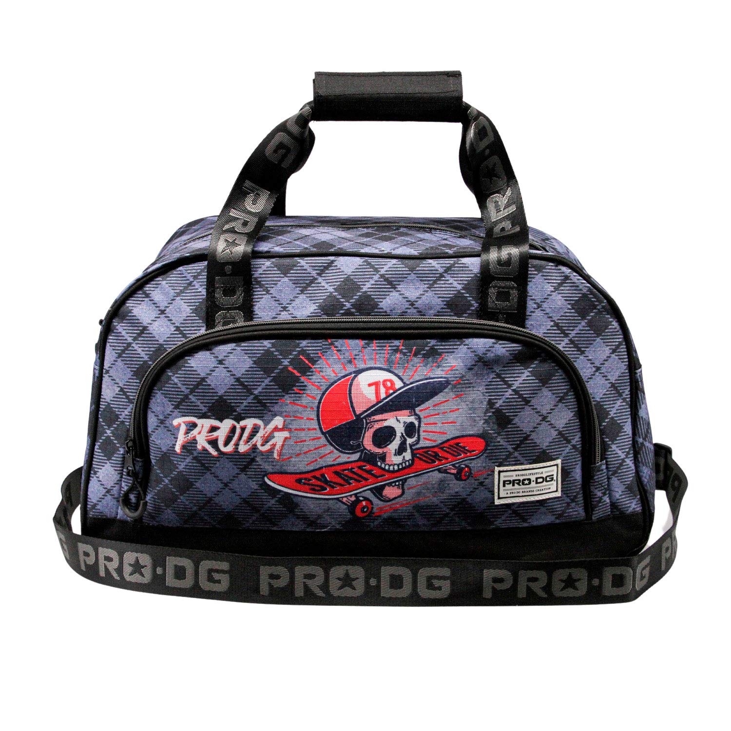 PRODG Bolsa de Deporte Sport Pocket, 45 x 30 cm, Capacidad 29.5 L, Skull