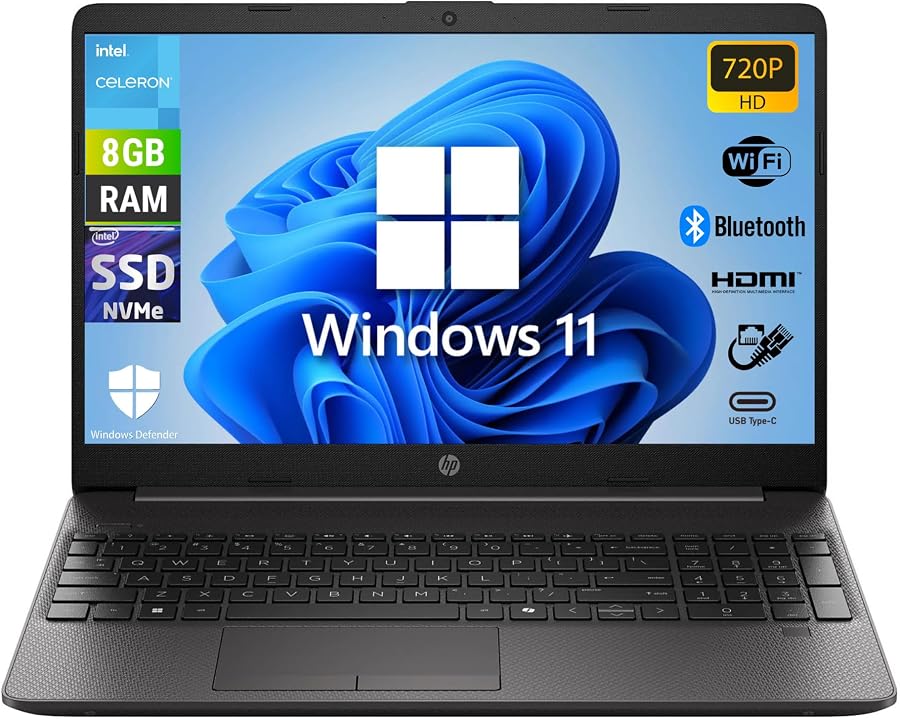HP 250RT G9 - Notebook Display 15,6" HD - Processore Intel N150 4 Core fino a 3.6Ghz - Ram 8Gb SSD 256Gb - Pc Portatile con Windows 11 Pro — foto principale