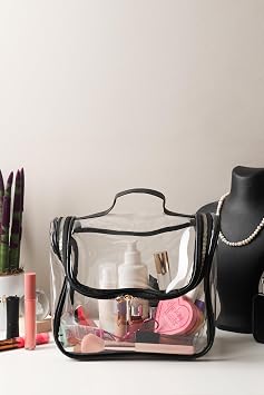 Large Volume Transparent Looking Multi Purpose Makeup Bag