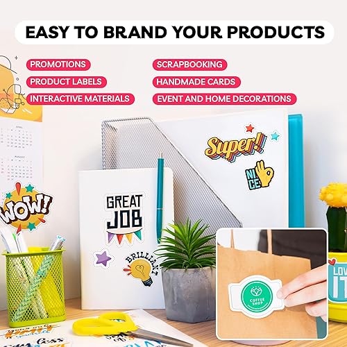 Miniatura 8 de Papel adhesivo para impresora de inyección de tinta, papel adhesivo, papel adhesivo de vinilo, papel adhesivo de vinilo para imprimir, (mate, 30