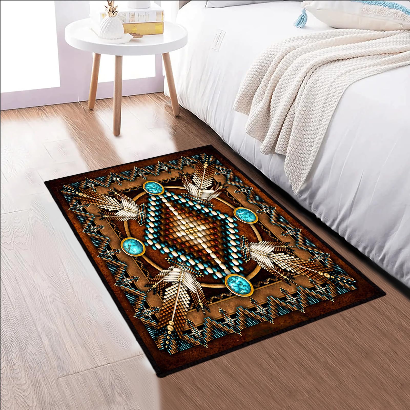 Amazon.com: Southwestern Area Rug 2x3 for Bedroom,Aztec Tribal