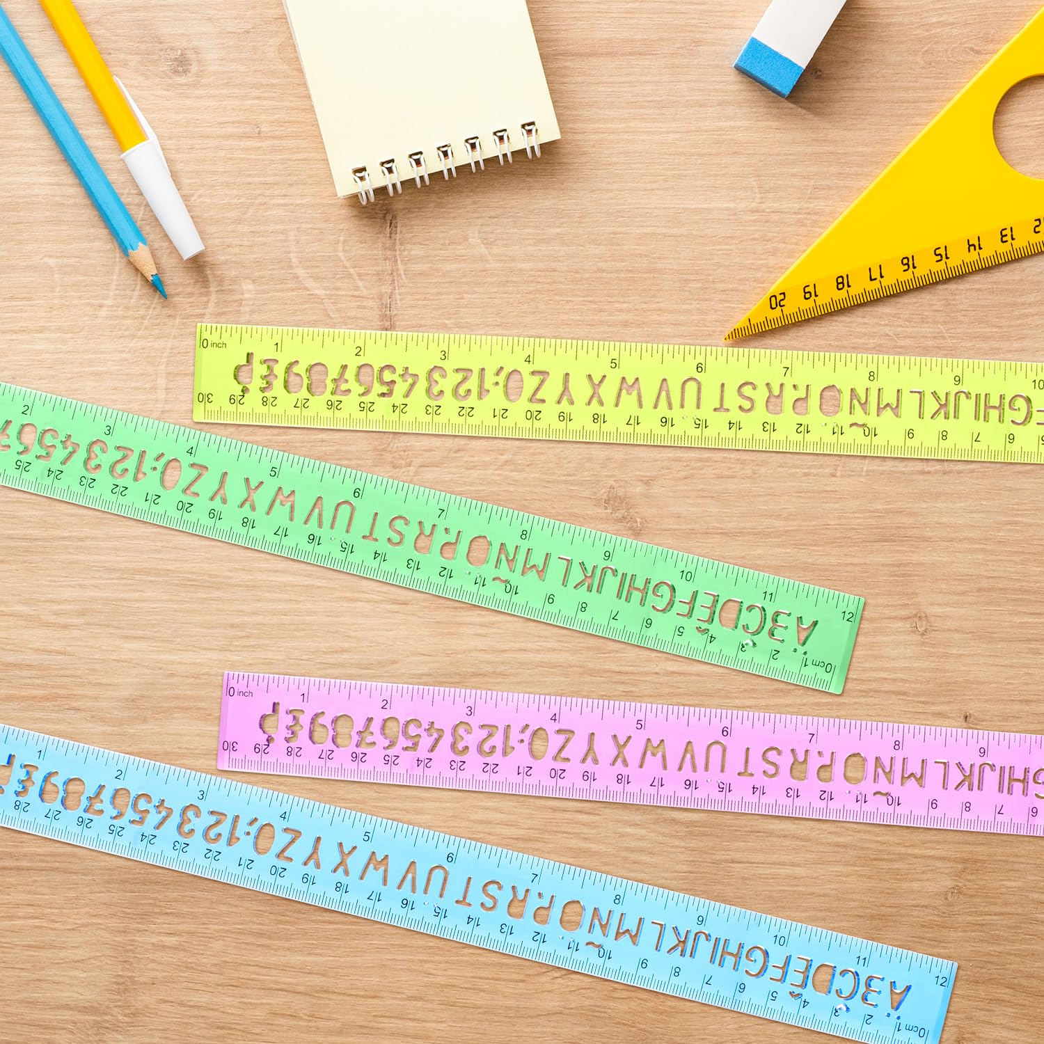 Two Rulers Colorless Snapklik.com : Aruicheng Plastic Ruler 12 Inch Rulers Color Transparent ...
