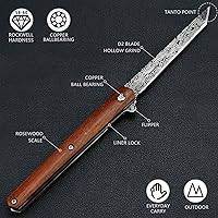 Vista 17 de Slim Pocket Knife 4 inches, Gentlemen`s folding knives, outdoor camping everyday carry