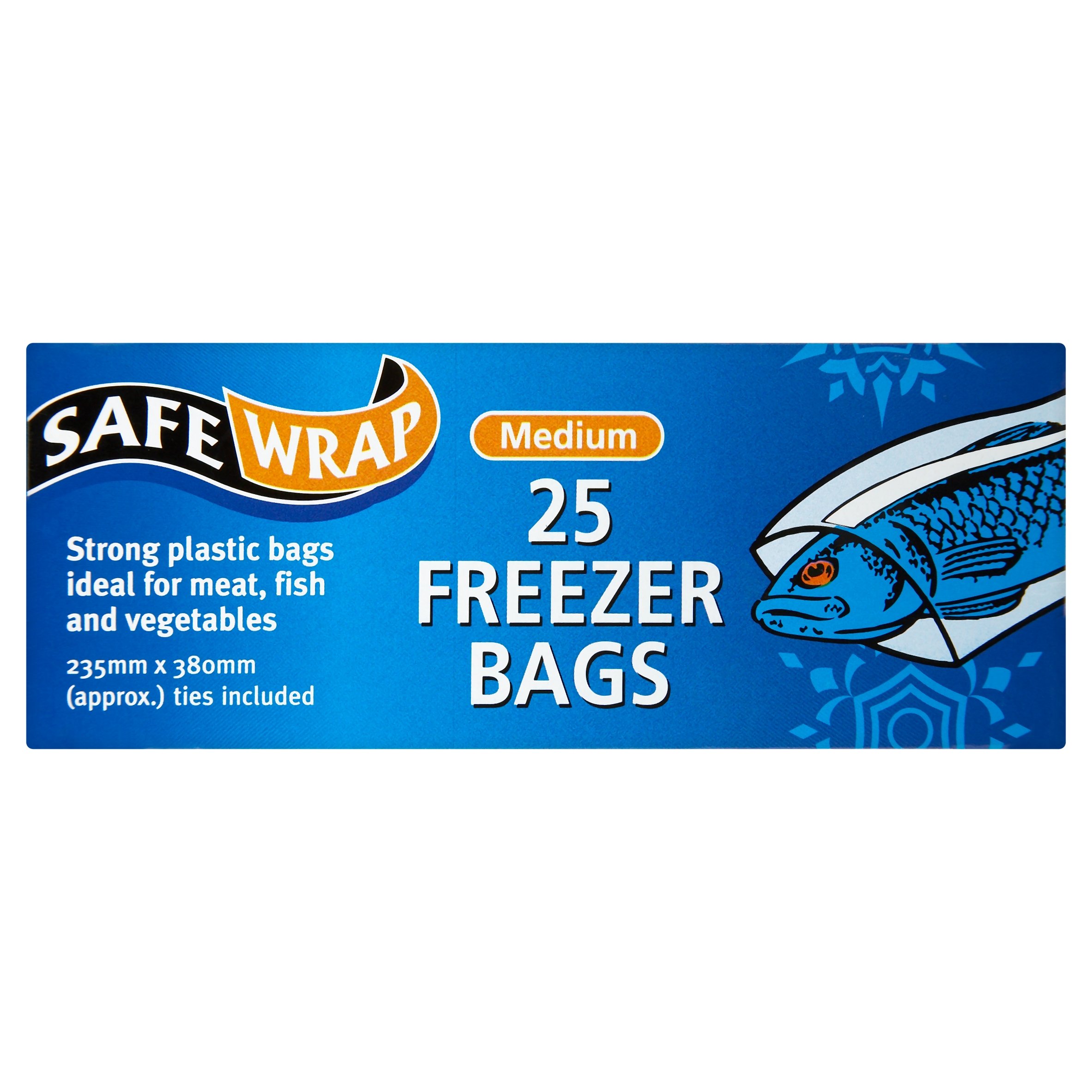SafewrapMedium Freezer Bags, Pack of 4