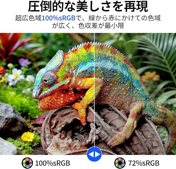 KEEPTIME Mobile Monitor, 10.5 inches, FHD1280P, Mobile Display, High Brightness, 400 nits, 100% sRGB Wide Color Gamut, Ultra Lightweight 9.2 oz 260 g, Ultra Thin Bezel, IPS Panel, HDR Compatible