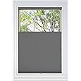BlindsAvenue Cordless Top Down Bottom Up Cellular Honeycomb Shade, 9/16" Single Cell, Blackout, Anthracite, Size: 36" W x 48" H