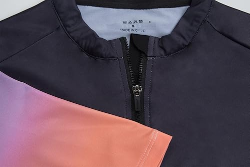 Miniatura 4 de GCRFL Maillot de ciclismo para hombre, manga corta, para bicicleta de carretera, camiseta de bicicleta, con bolsillo con cremallera, UPF 50+