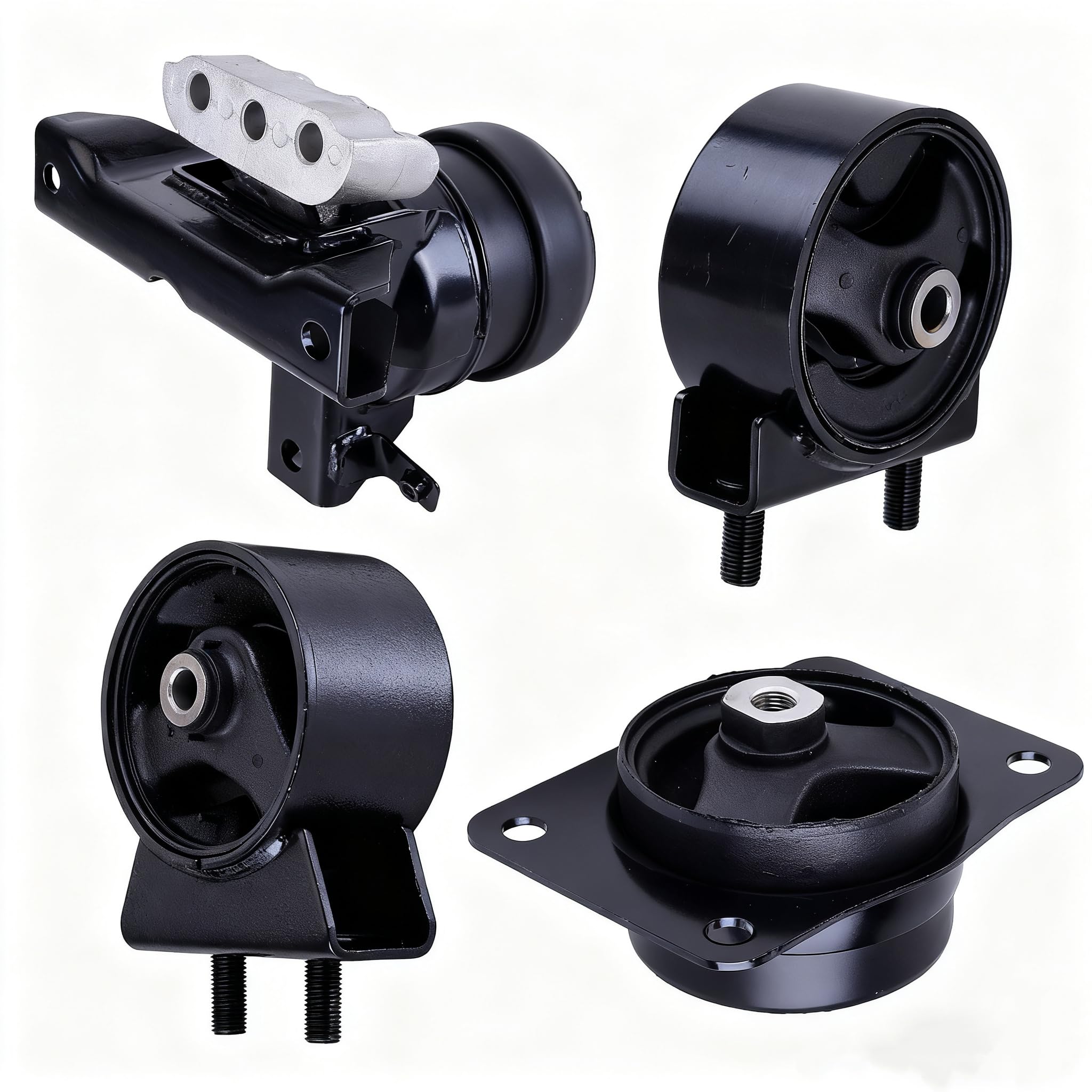 4 PCS Engine Motor Mount and Trans Mount for 2010-2013 Suzuki SX4 Automatic Transmission Replacement for 1171080J00 1172080J00 1161054L11 1162080J00