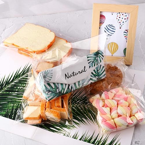 Miniatura 6 de Bolsas de celofán adhesivas transparentes 180 bolsas autosellantes de 6 x 9 pulgadas, buenas para panadería, vela, jabón, galletas, etc.