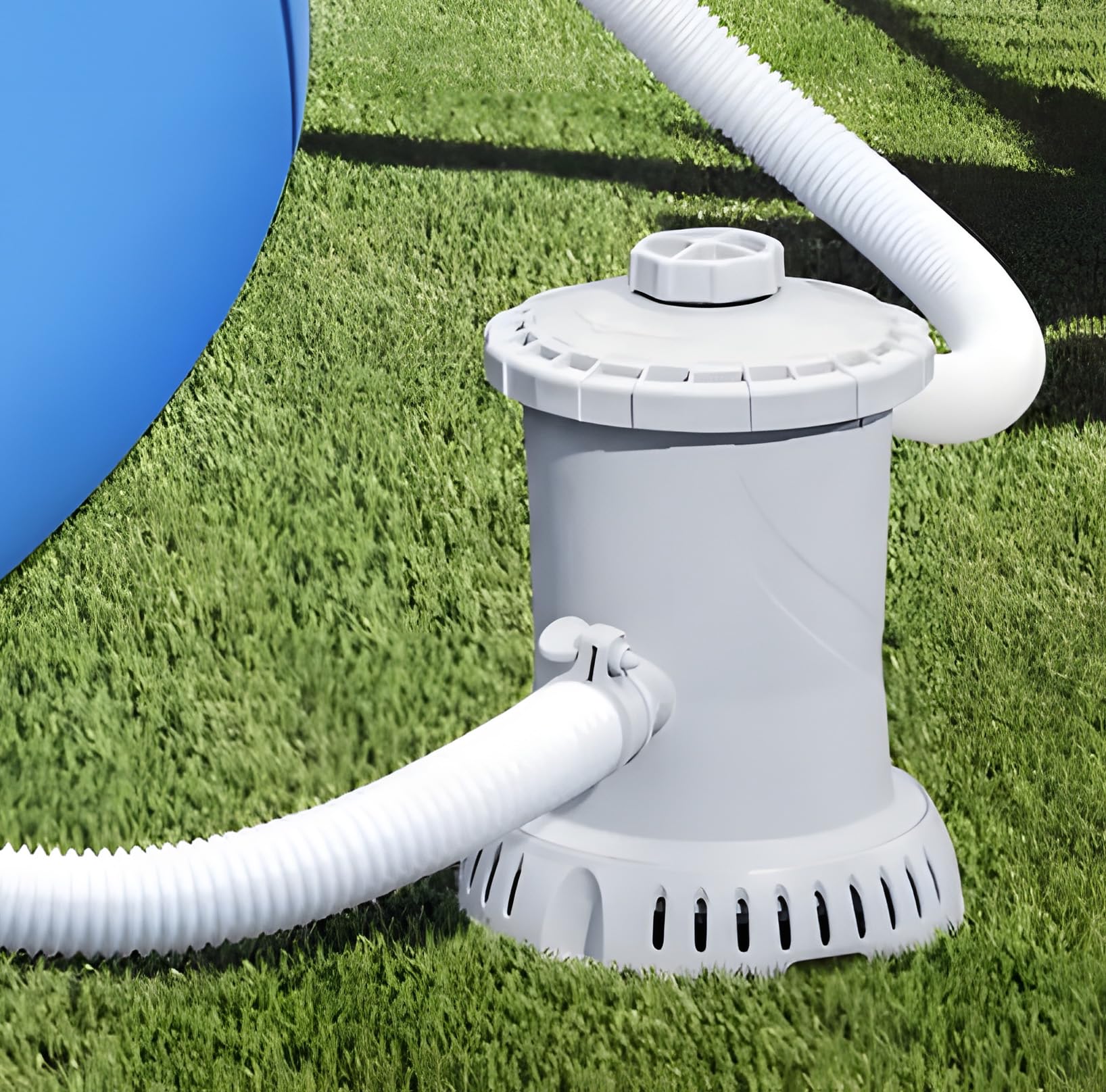 Filterpumpe Pool Poolpumpe Schwimmbadpumpe - Summer Waves RX600-2271 l/h 2,2 m³/h - Pool Pumpe für Filter Typ D Kartuschenfilterpumpe Filteranlage Cartridge Filter Pump 40W