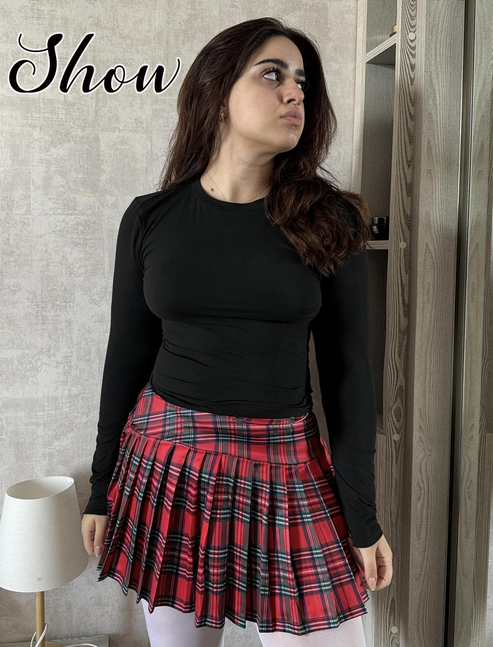 Avidlove Minifaldas Mujer Falda Sexy Verano Elástica Plisada Cintura Alta Corta Tenis Skater