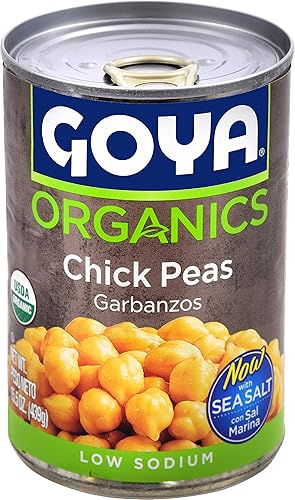 Goya Garbanzos orgánicos frijoles de garbanzo bajo en sodio 155 oz