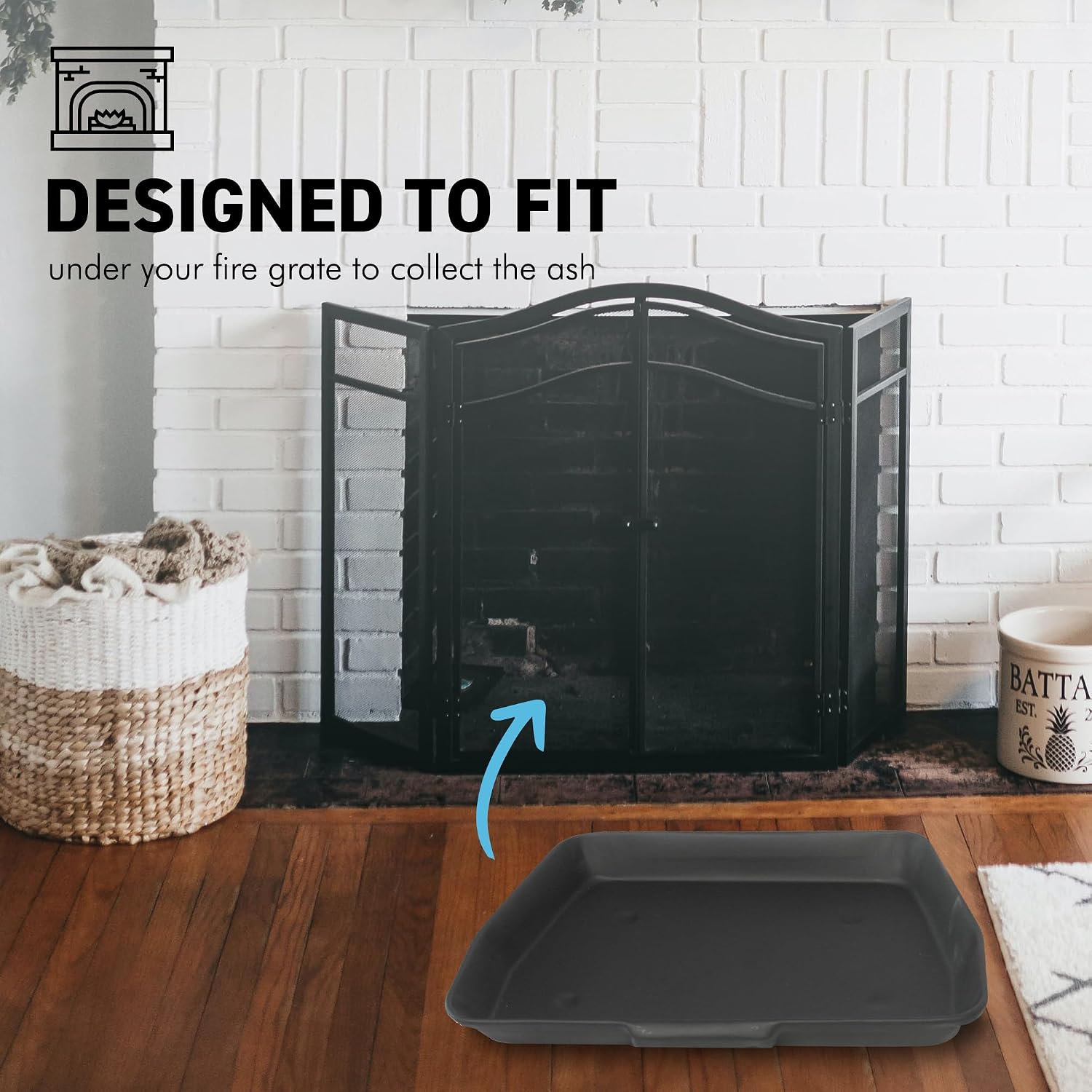 Traditional ash pan - 33cm wide (13") ideal for standard sized fire grates
