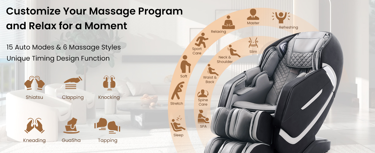 Amazon.com: RESTREAL 4D Massage Chair Full Body, Zero Gravity SL