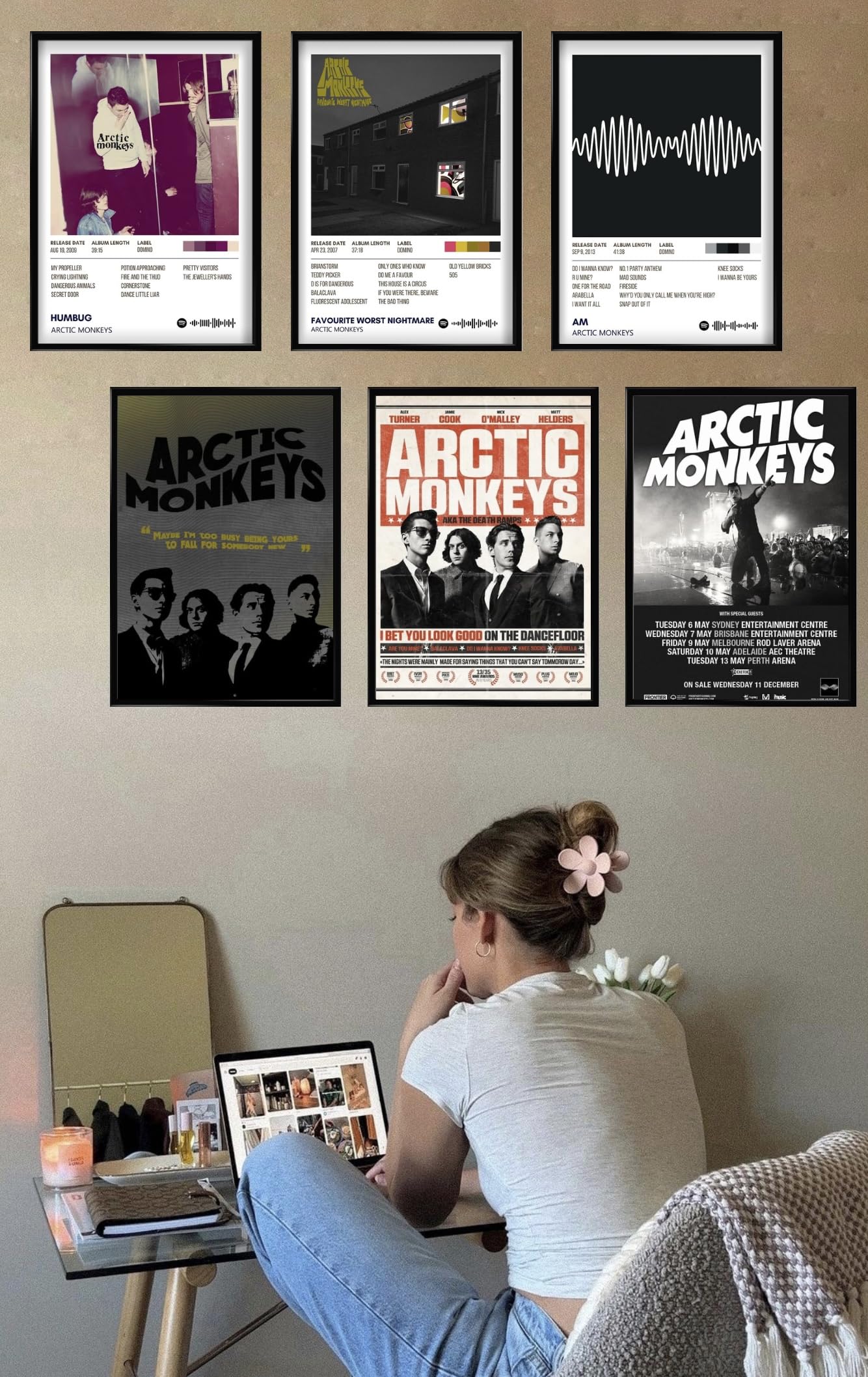 Arctic Monkeys Wall Art Set - 6 Iconic Posters -2