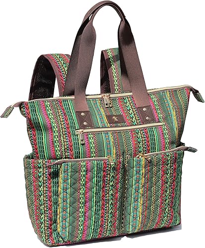 Miniatura 14 de ESVAN Bolsa de pañales Totepack Mochila 2 en 1 para mujer, multifuncional, de gran capacidad, con bolsillos aislados, viaje | Multifunctional,