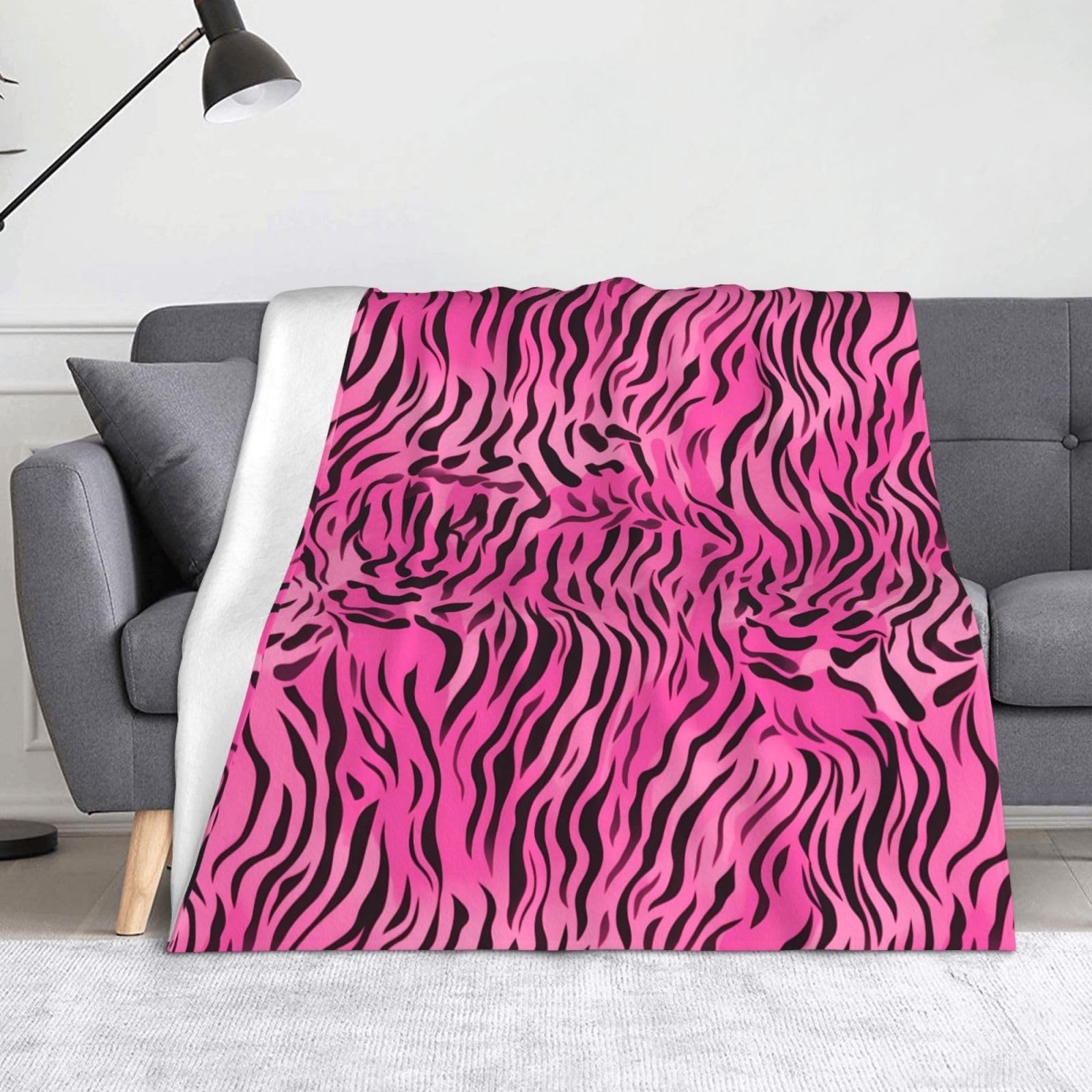 Couverture lit zèbre de qualité supérieure 152x127