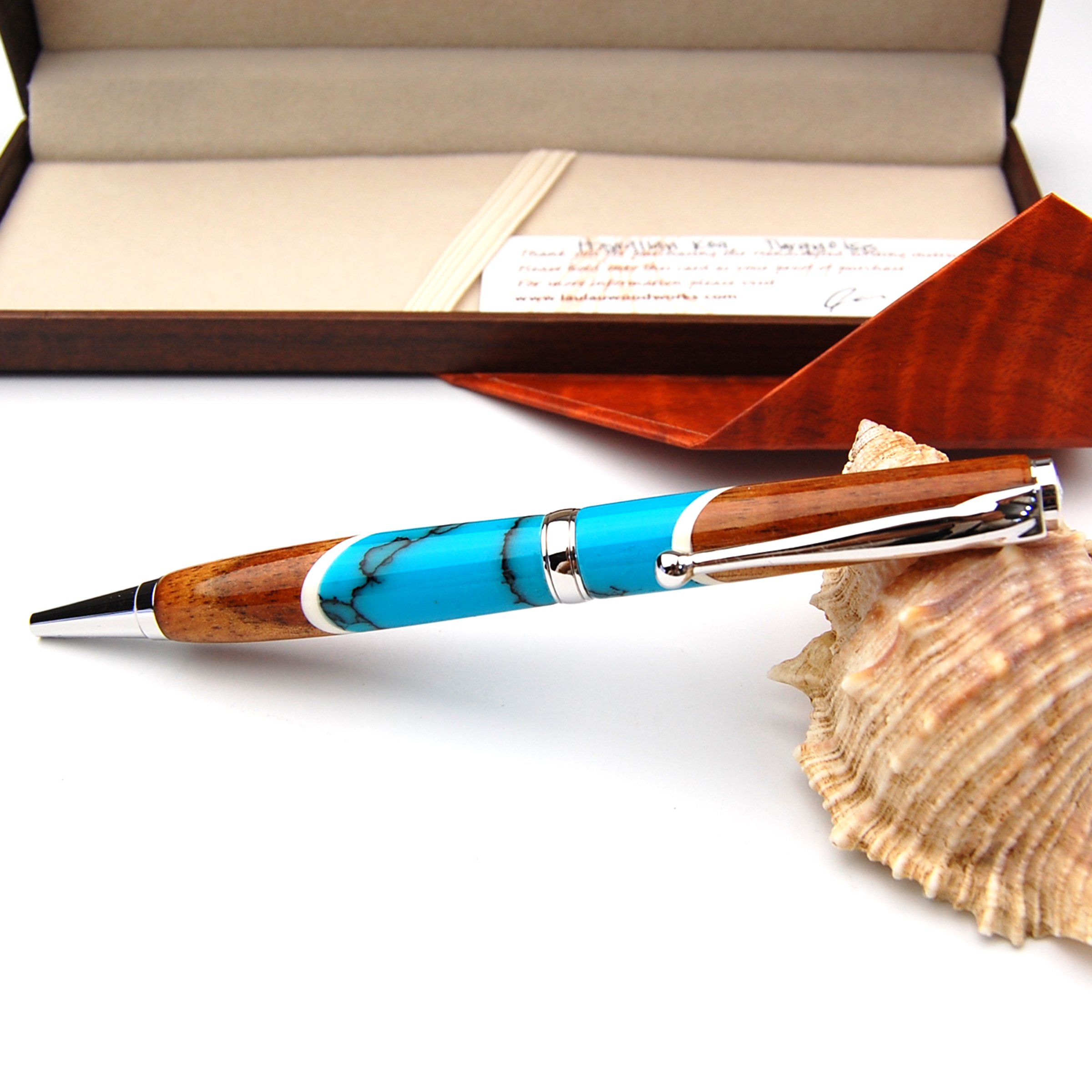 Amazon | BreezyIsland コアウッドペン 美く輝く貴重なハワイコアの