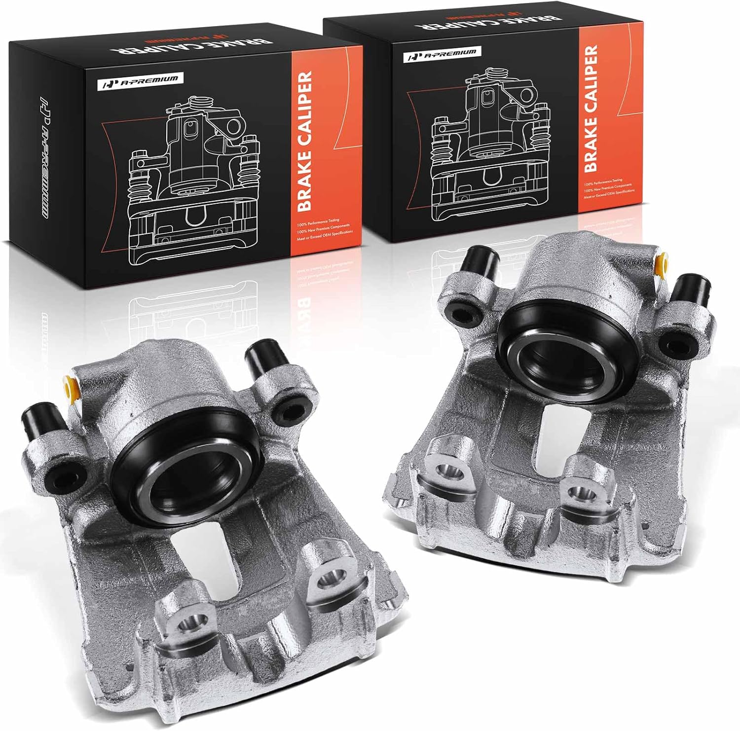 A-Premium Disc Brake Caliper Assembly Without Bracket Compatible with Select BMW Models - F26 X4 2016-2018, E70 X5 2007-2013, F15 X5 2013-2018, E71 X6 2009-2014, F16 X6 2014-2019 - Front Side