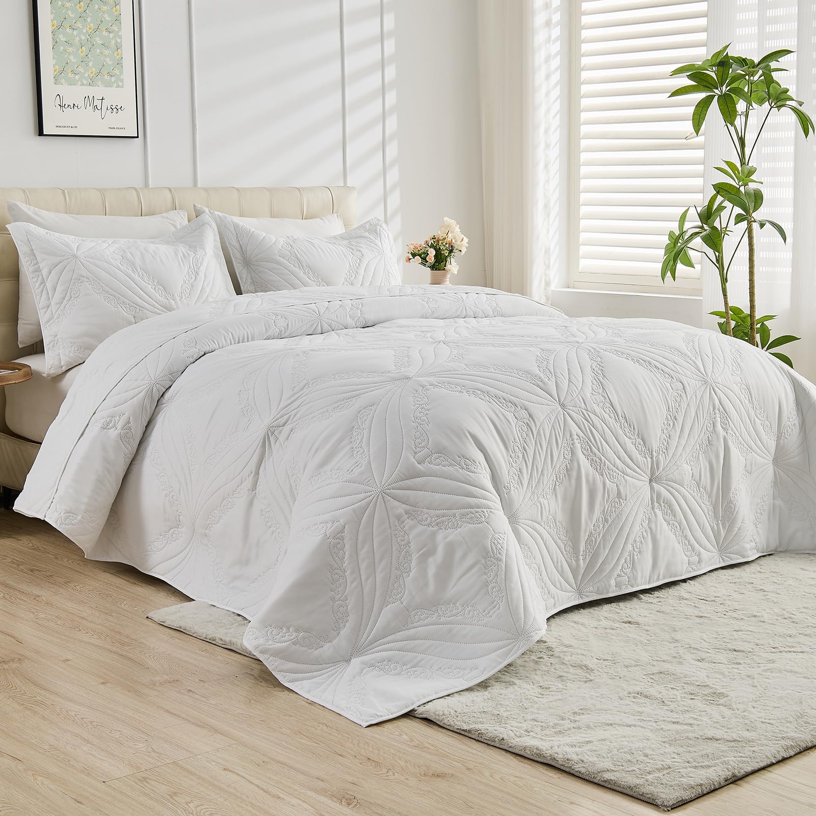 Kingnex Oversized King Bedspreads 128x120