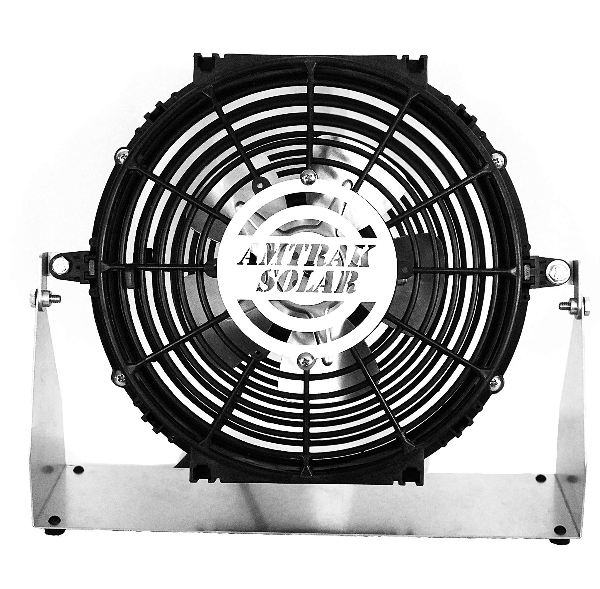 Amtrak Solar Portable Fan for Camping, Outdoors, Travel, Garage, Cabin etc. (Fan Only)