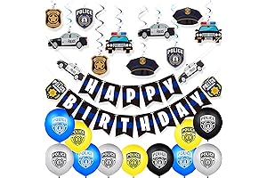 Police Birthday Party Decorations Set: Enhance Your Celebration with an Unforgettable Theme
