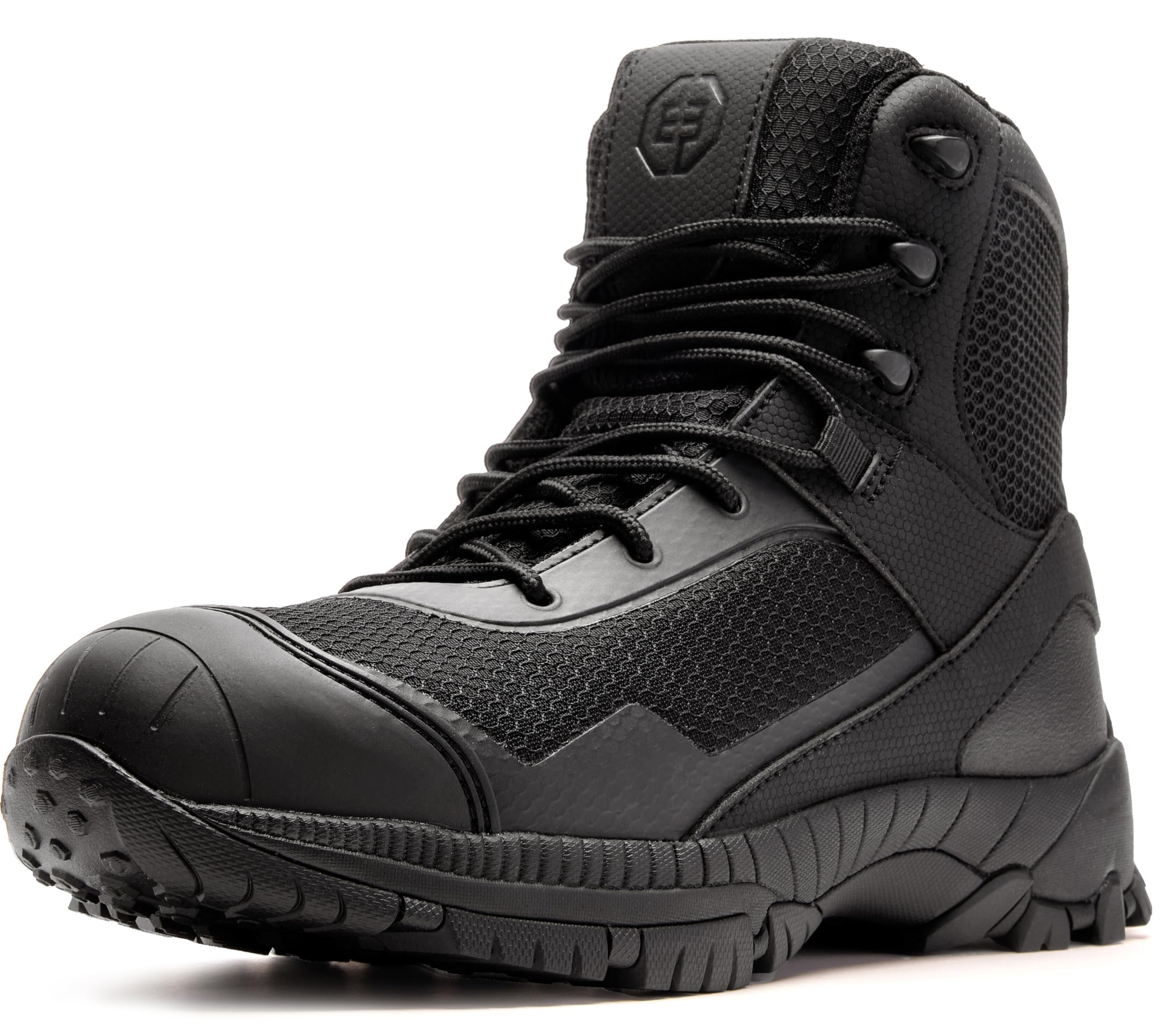 Mens Military Tactical Boot-Lightweight,Durable, 7inch Work Boots for Men, Combat Hiking Boots