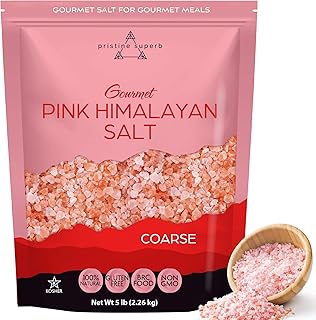 Pristine Superb Pink Himalayan Salt - Coarse Grain - ALL Natural Organic Compliant, Kosher Certified, Superior to Sea Salt...
