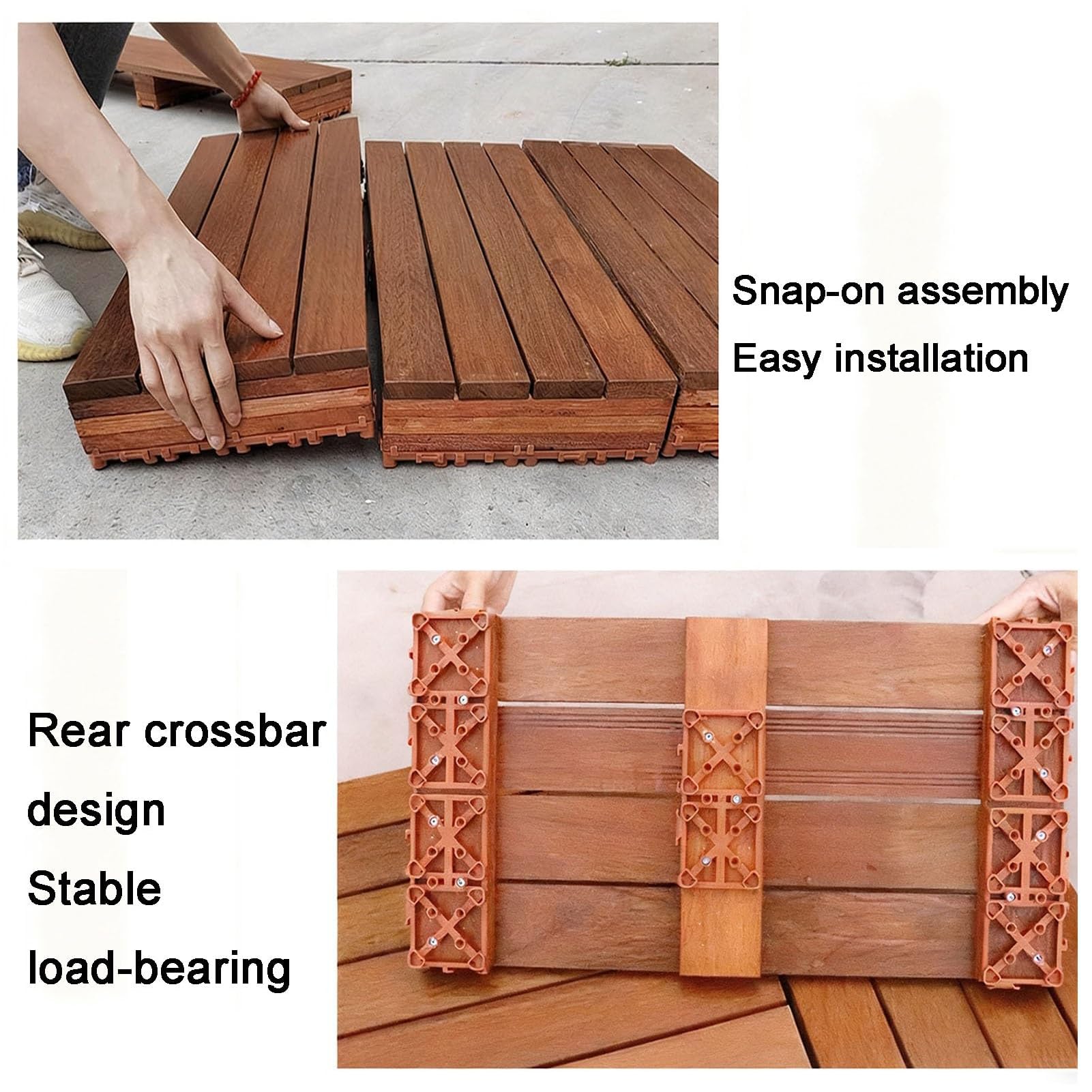 Baldosas Exterior Madera Baldosas Jardin Exterior Suelo Terraza Exterior Azulejos De Entrelazados Suelo Madera Exterior 60x30x6.2cm 6 pcs