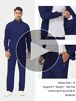 yuyangdpb Men's Tracksuits 2 Piece Outfits Full Zip Sports