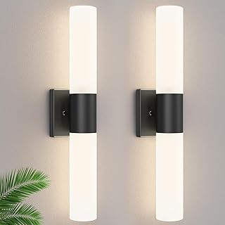 Kalium Bathroom Wall Sconces Set of Two, 21 Inch Modern Vanity Lights wi...