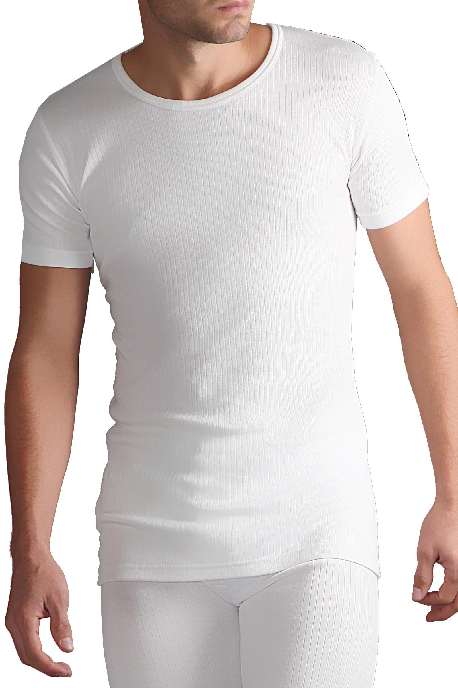Heat Holders Men's White Sockshop Short Sleeved Thermal Vest S