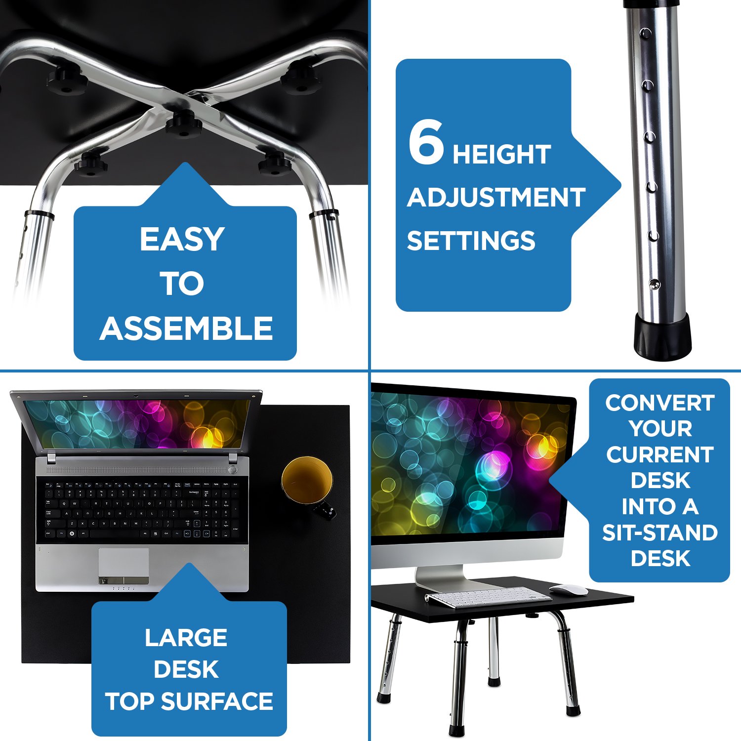 Buy MountIt! Tabletop Standing Desk Extension with Height Adjustable