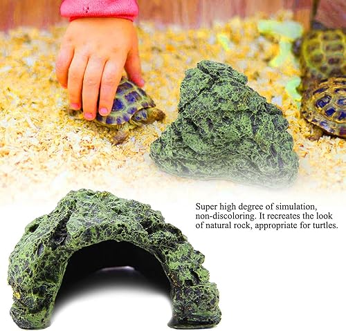 Miniatura 5 de Cueva oculta de peces, acuario, tortuga, reptil, refugio de hábitat para decoración de acuario y terrario (pequeño)