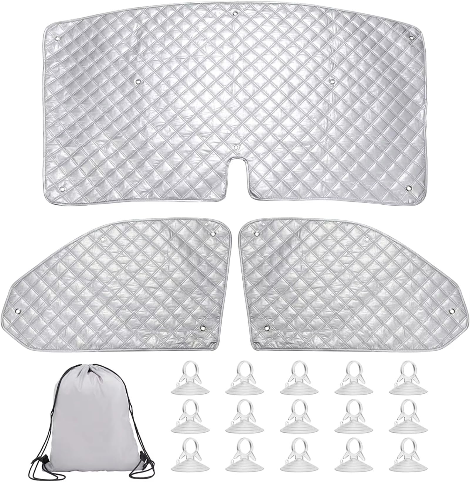 Per T5 T6 3 X Parasole Parabrezza Kit Di Protezione Parabrezza Auto Termico Interno Coprifinestrino Set Visiera Parasole Per Parabrezza Auto