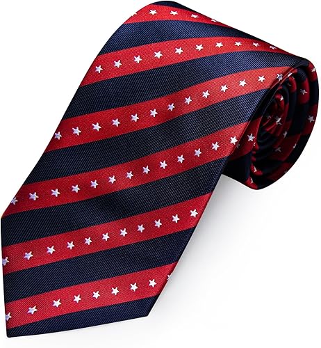 Miniatura 4 de Corbatas a rayas y corbatas a cuadros para hombre, corbata de seda tejida, juego de clip de corbata dorado