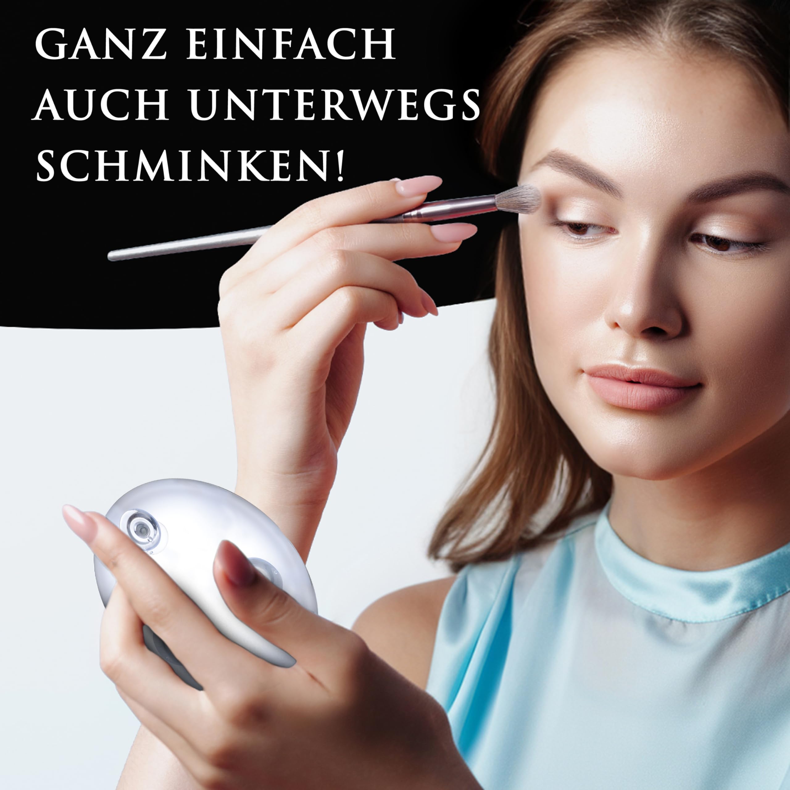 Mirrorvana Kosmetikspiegel mit 30fach Vergrößerung - Vergrößerungsspiegel mit 3 Saugnapf für Make-up, Kosmetik und Bad - Magnifying Makeup Mirror - 15 Zentimeter (Chrom)