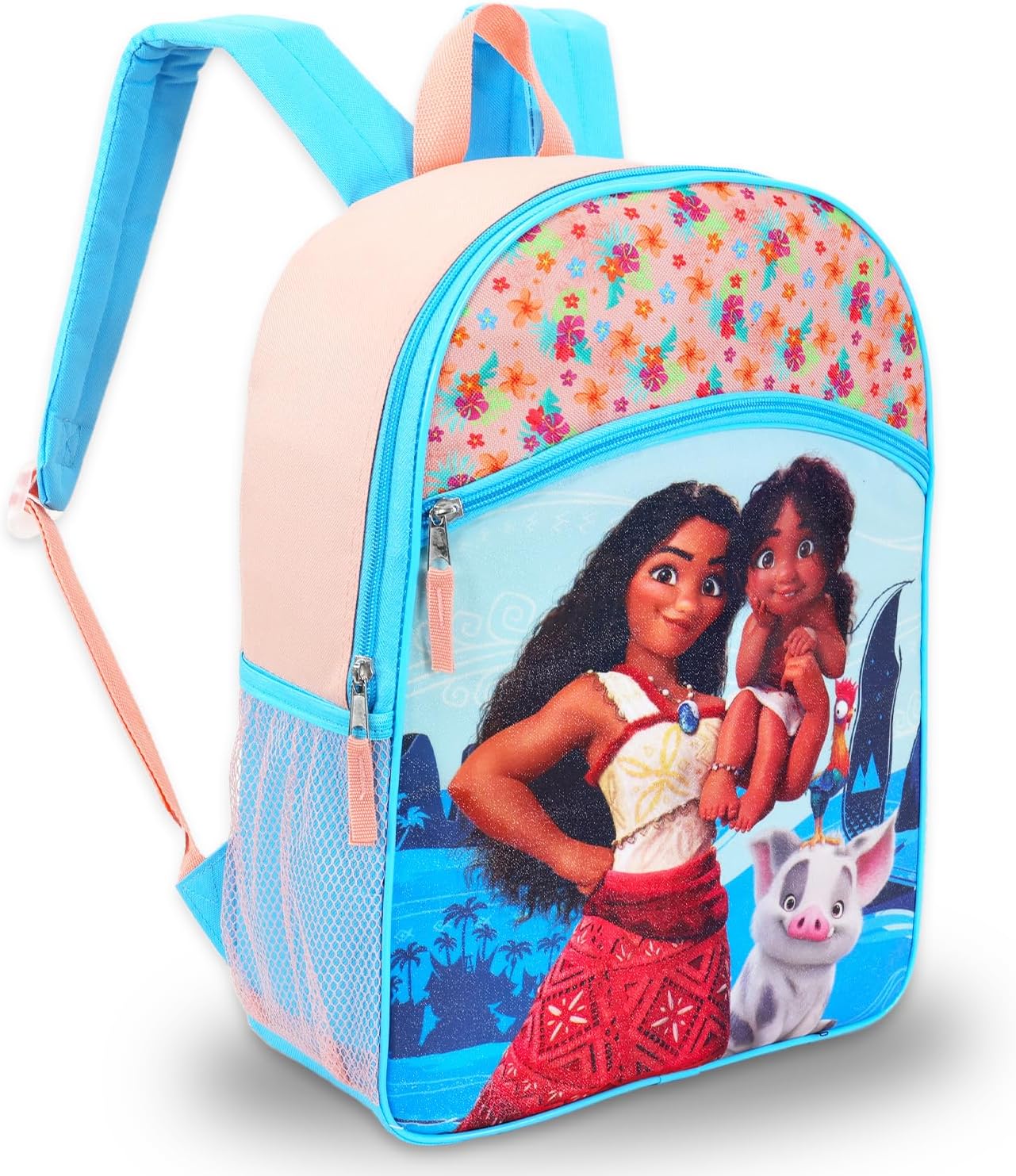 Disney Moana Backpack and Lunch Set for Girls - Bundle with 16” School Bag, Lunch Box, Stickers, and More | Moana Backpack for Kids, Girls, Toddlers - Image 2