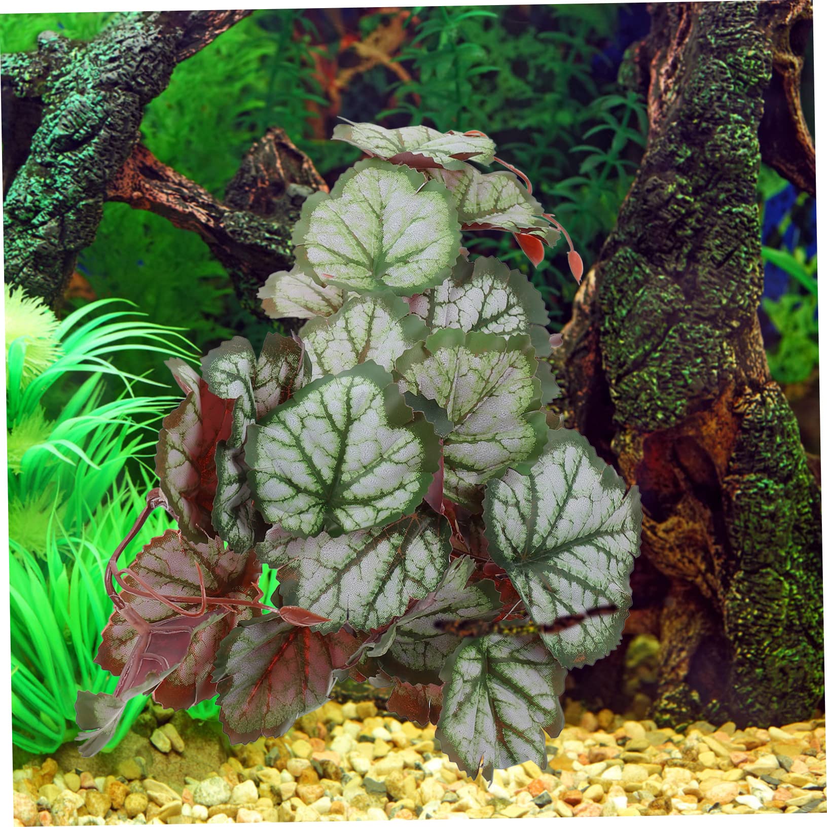 POPETPOP 5piezas Planta Artificial De Terrario para Reptiles y Acuarios Decoración De Acuario De Plástico Planta De Simulación para Peceras y Tanques De Reptiles Adorno Lifelike para