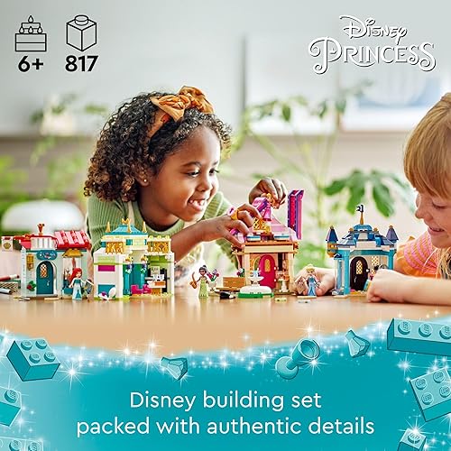 Miniatura 2 de LEGO Disney Princess Disney Princess Market Adventure, juego de construcción de juguete para niños, mapa del tesoro y 4 minifiguras de muñecas,