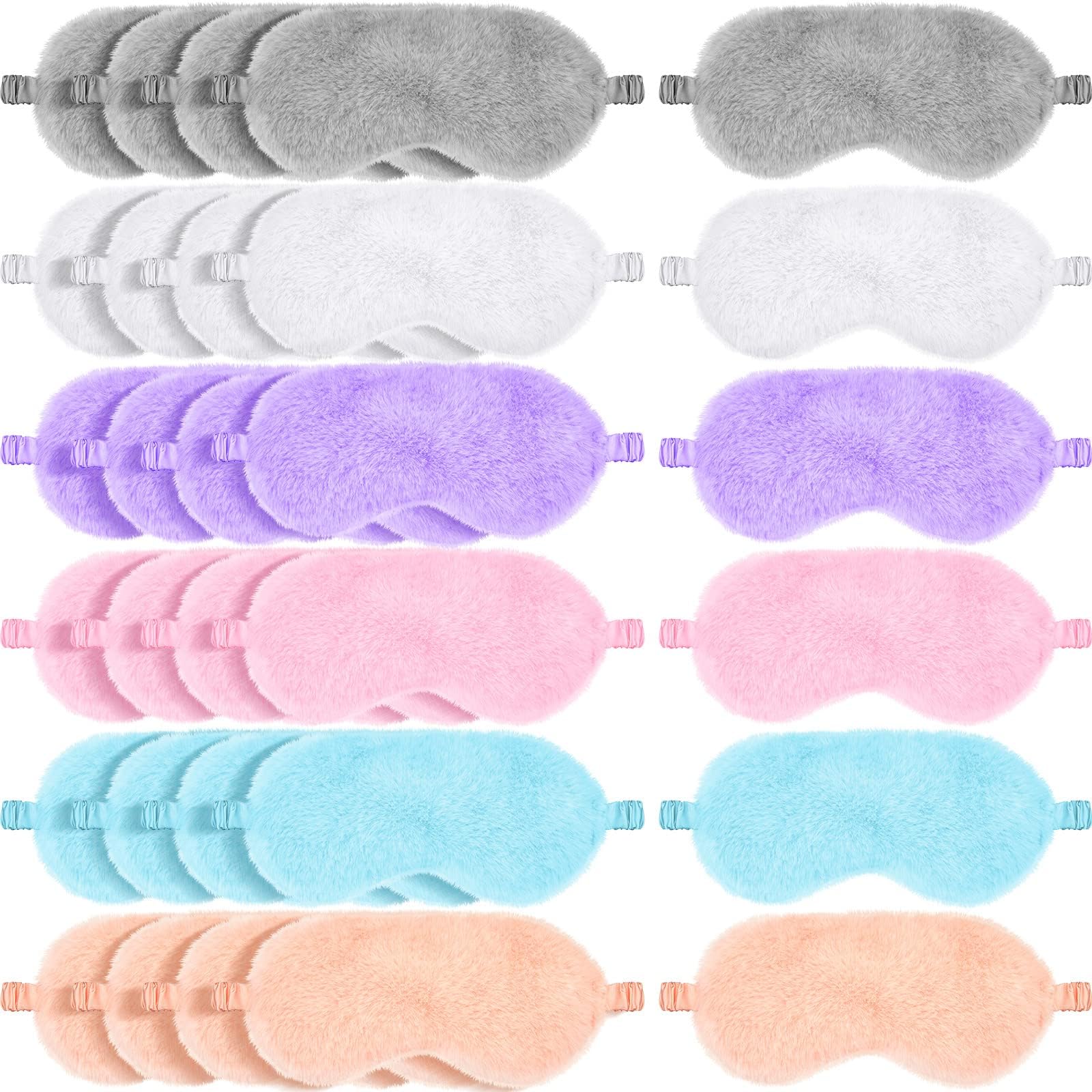 40 Pcs Funny Silk Sleep Eye Mask Soft Night Sleep Mask Bulk