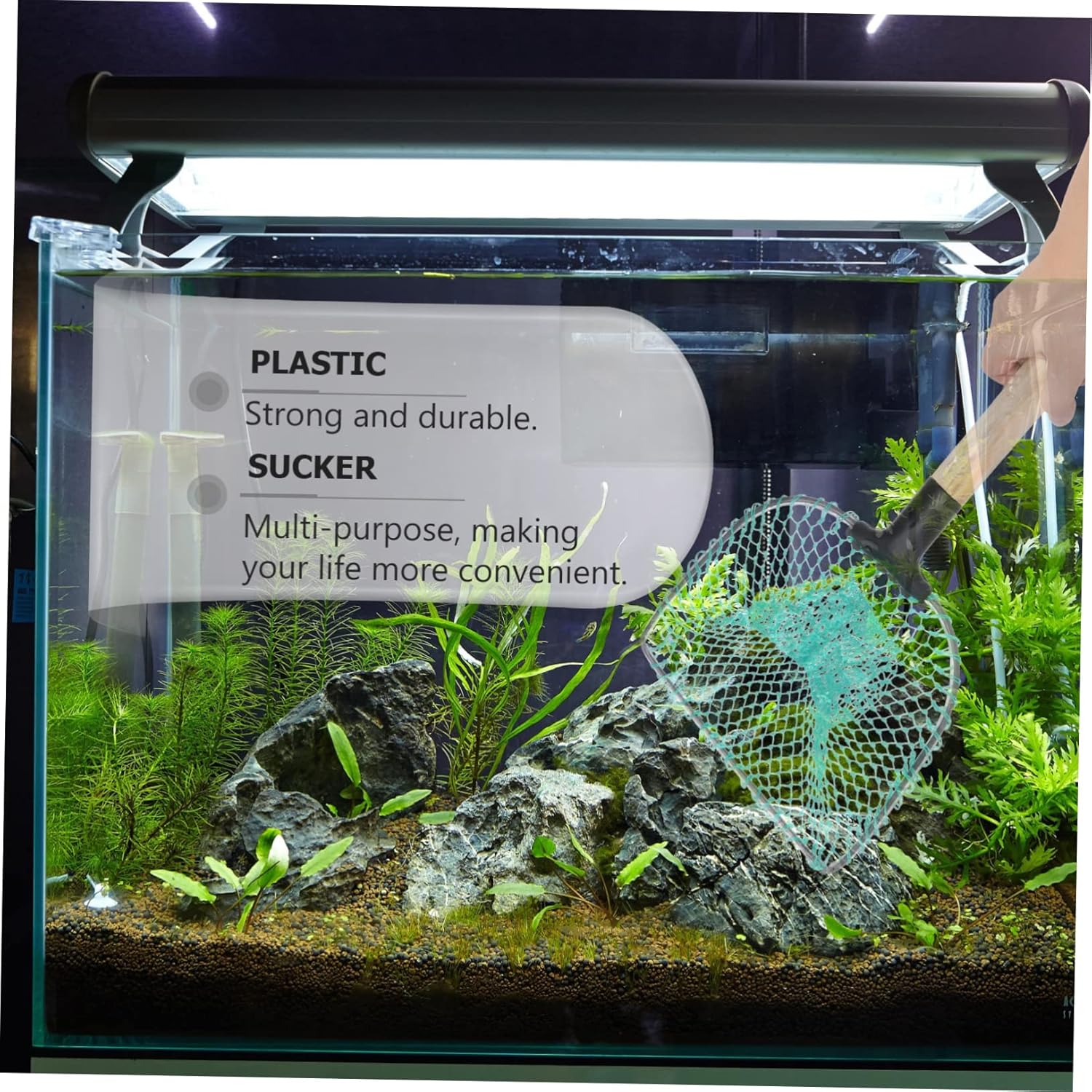 Housoutil 2 Pcs Aquarium Fish and Shrimp Fishing Net Cleaning Tools Kids Butterfly Net Fishing Tool Fish Tank
