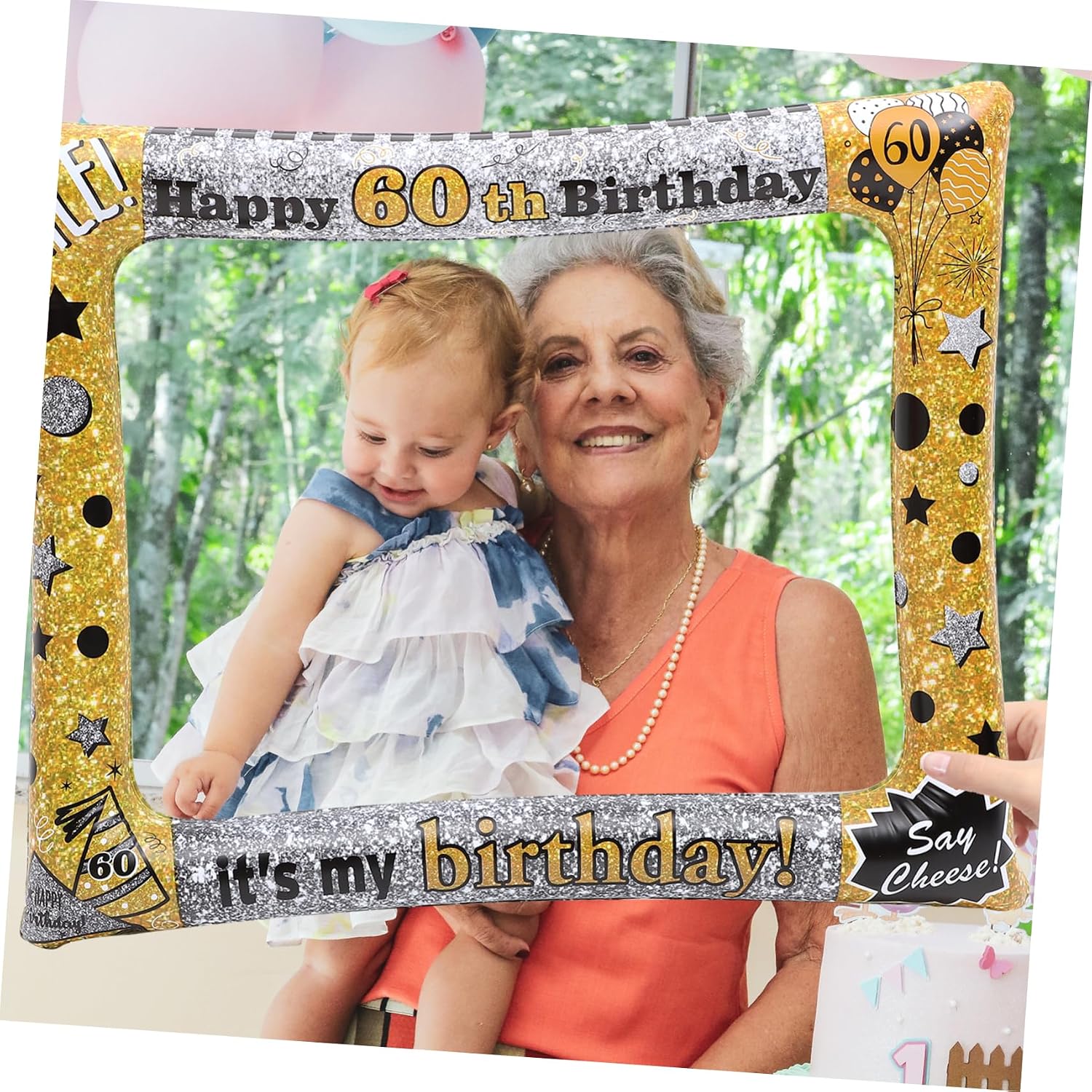 Inflatable Photo Frame PVC Fun Photo Booth Props Birthday Party Supplies