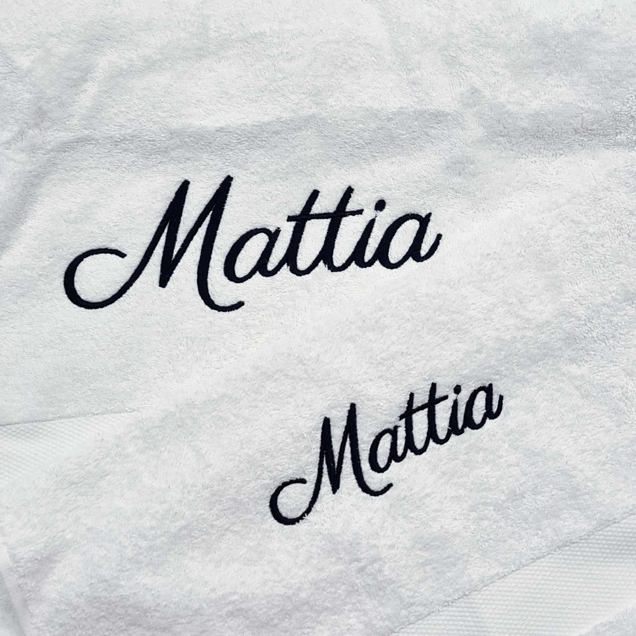 Set di asciugamani da bagno con monogramma - ricami personalizzati - asciugamani da bagno - asciugamani turchi - asciugamani da bagno per gli ospiti - Italia